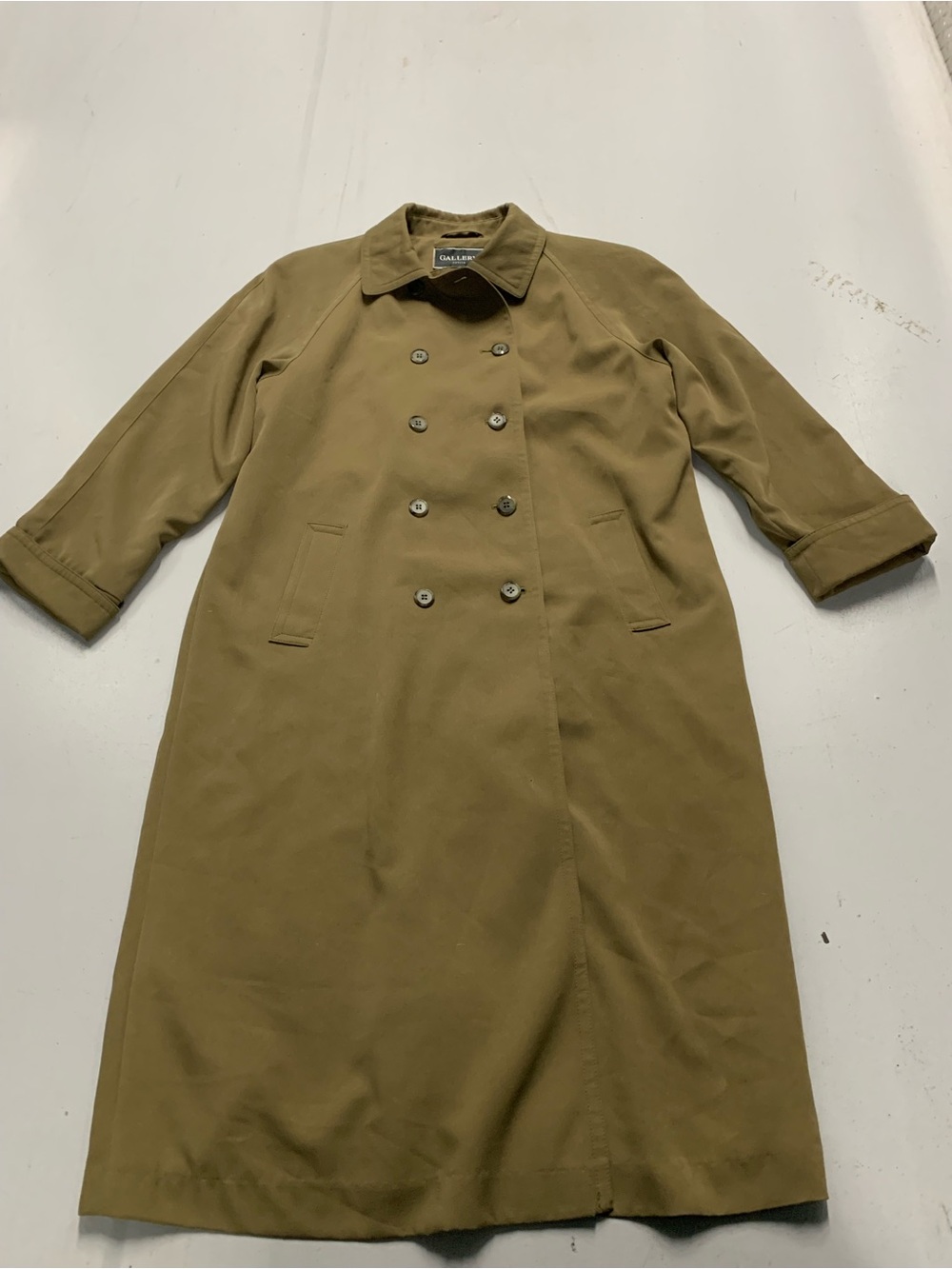 Gallery Petite Khaki Trench Coat